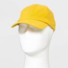 Crinkled Cotton Baseball Hat - Goodfellow & Co Yellow
