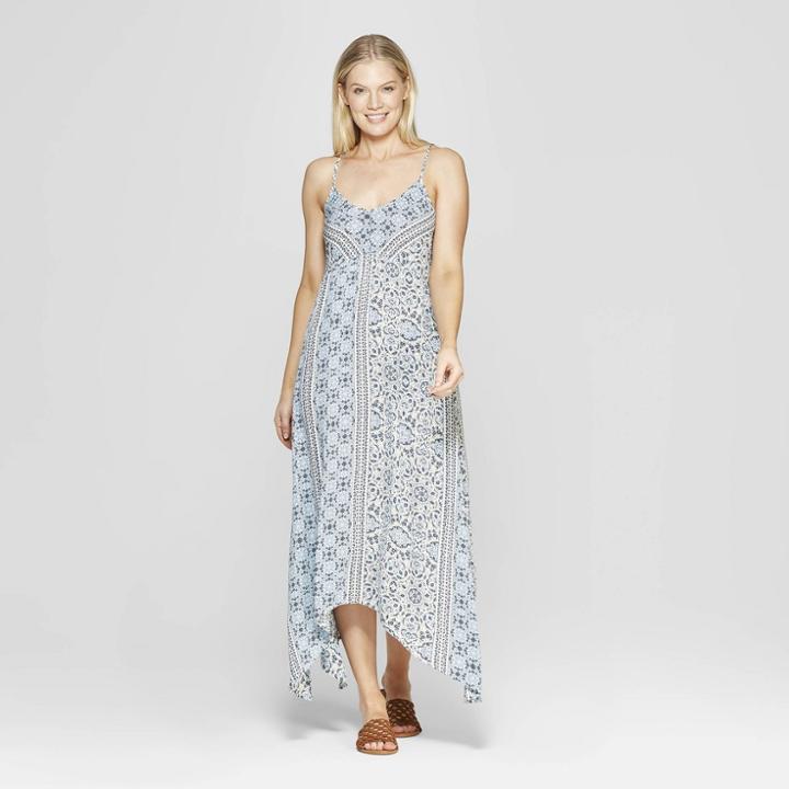 Women's Sleeveless V-neck Midi Dress - Knox Rose Blue