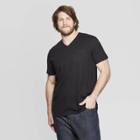 Men's Tall Short Sleeve Elevated Ultra-soft V-neck T-shirt - Goodfellow & Co Black