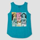 Plus Size Girls' Disney Princess Moana Tank Top - Turquoise