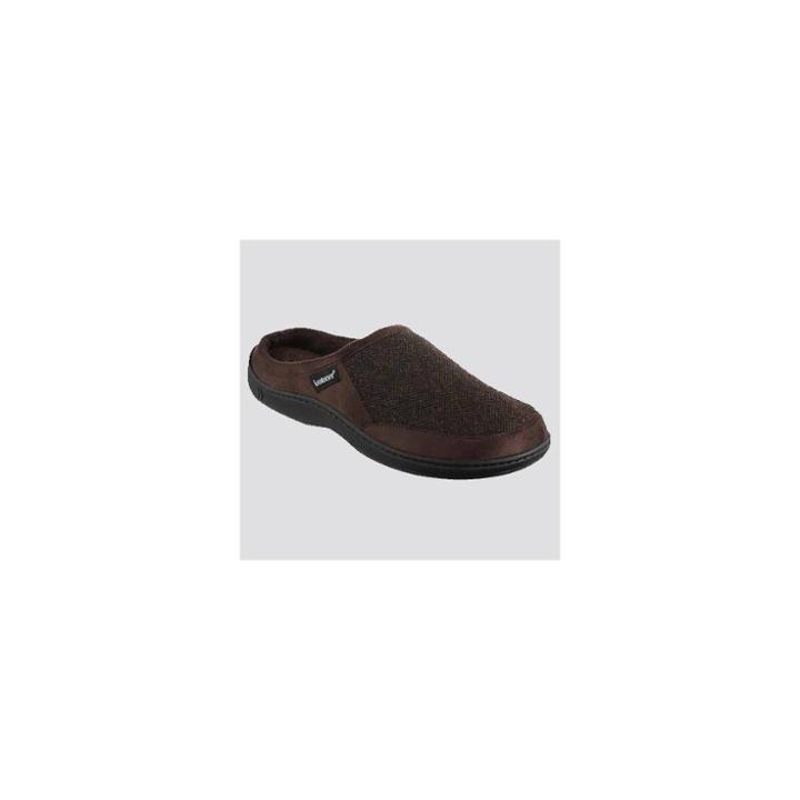 Isotoner Men's Logan Hoodback Slippers - Brown