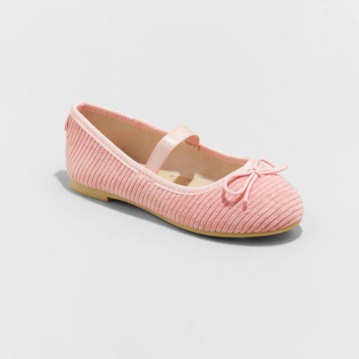 Toddler Girls' Necole Ballet Flats - Cat & Jack Pink