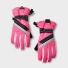 Girls' Zipper Ski Gloves - All In Motion Pink