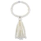 Distributed By Target 4.5-11 Mm Freshwater Cultured Pearl Tassel Bracelet In Sterling Silver