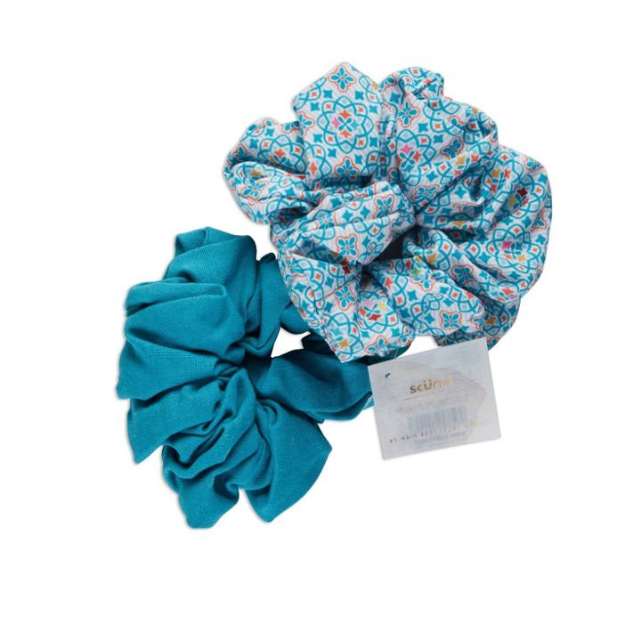 Scunci Collection Jumbo Scrunchie - Blue