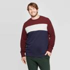 Men's Tall Regular Fit Ultra-soft Fleece Sweatshirt - Goodfellow & Co Federal Blue