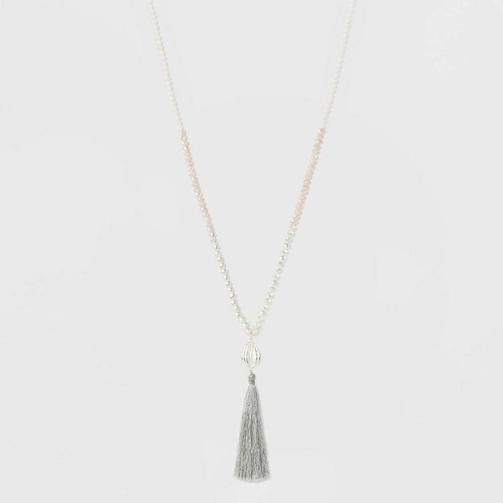 Glitzys And Ball And Coins And Tassels Long Necklace - A New Day,