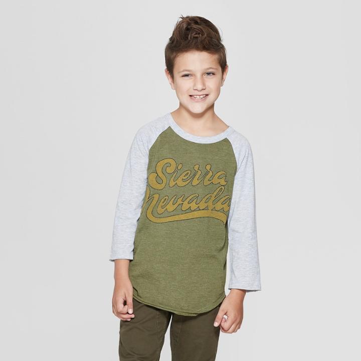 Boys' Raglan Sleeve T-shirt - Art Class Green