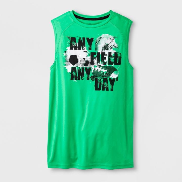 Boys' Any Field Any Day Sleeveless Graphic Tech T-shirt - C9 Champion Green