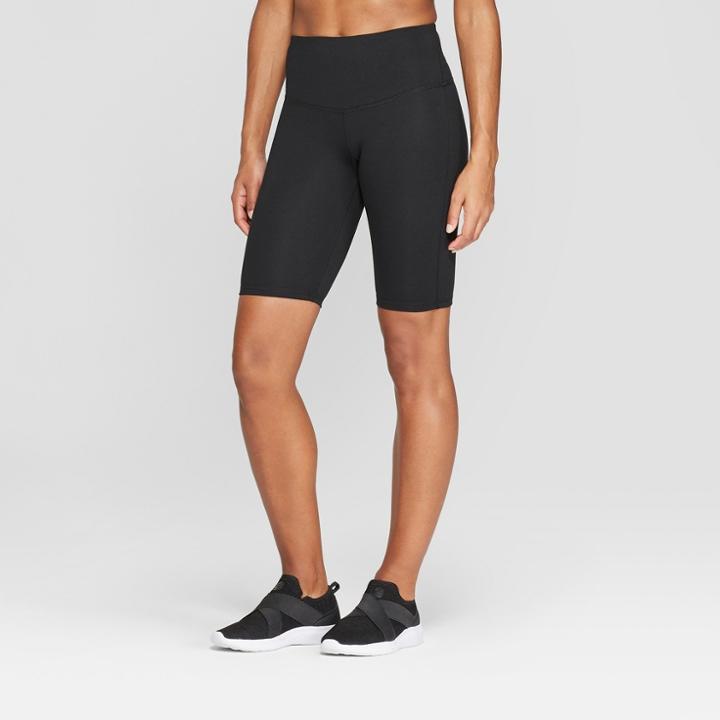 Women's Everyday High-waisted Bike Shorts - C9 Champion Black
