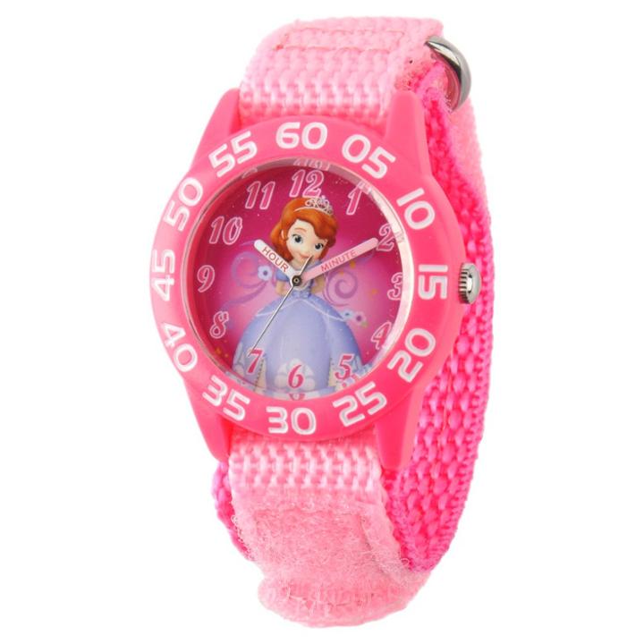 Girls' Disney Sofia The First Plastic Watch- Pink