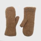Women's Sherpa Mittens - Universal Thread Brown One Size, Women's
