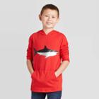 Boys' Long Sleeve Hooded Flip Sequin T-shirt - Cat & Jack Red