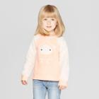 Toddler Girls' Honey Suckle Pullover Sweater - Cat & Jack Orange/cream