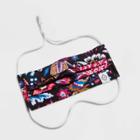 Women's Vera Bradley Floral Pleated Face Mask Foxwood - Black