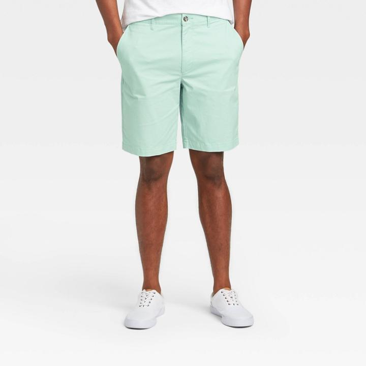 Men's 9 Linden Flat Front Shorts - Goodfellow & Co