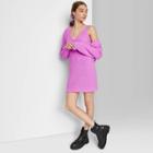 Women's Sleeveless Bodycon Sweater Dress - Wild Fable Neon Purple