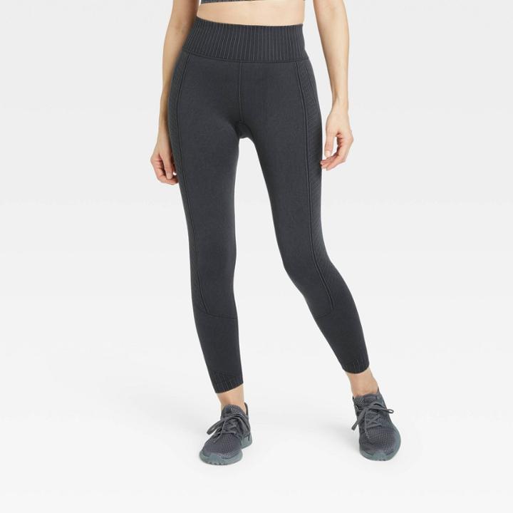Women's Seamless High-rise 7/8 Leggings - All In Motion Charcoal Gray