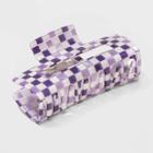Checkered Claw Clip - Wild Fable Purple