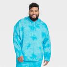 Men's Big & Tall French Terry Hooded Sweatshirt - All In Motion Aqua Blue