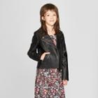 Girls' Moto Jacket - Art Class Black