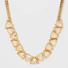 Crystal Trillion Stone Collar Chain Necklace - A New Day