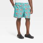 Men's Big & Tall Grapefruit Mist Swim Trunk - Goodfellow & Co Orange