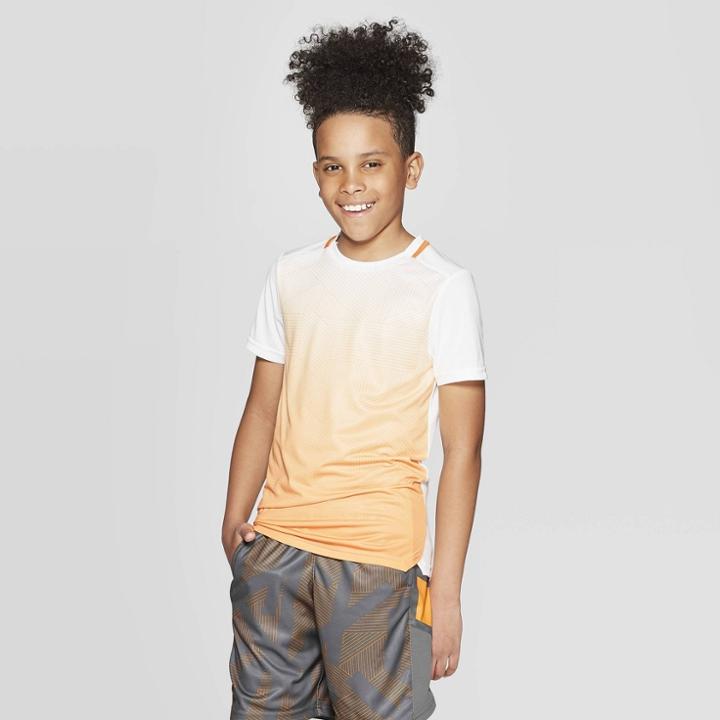 Boys' Ombre Print Active T-shirt - C9 Champion White