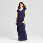 Women's Short Sleeve Maxi Dress - Mossimo Supply Co. Navy (blue)