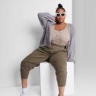 Women's Plus Size Slouchy Cardigan - Wild Fable Gray