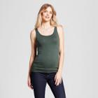 Maternity Scoop Neck Tank - Isabel Maternity By Ingrid & Isabel Green Heather