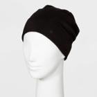 Women's Jersey Velour Cinch Back Slouch Knit Beanie - C9 Champion Black One Size, Women's