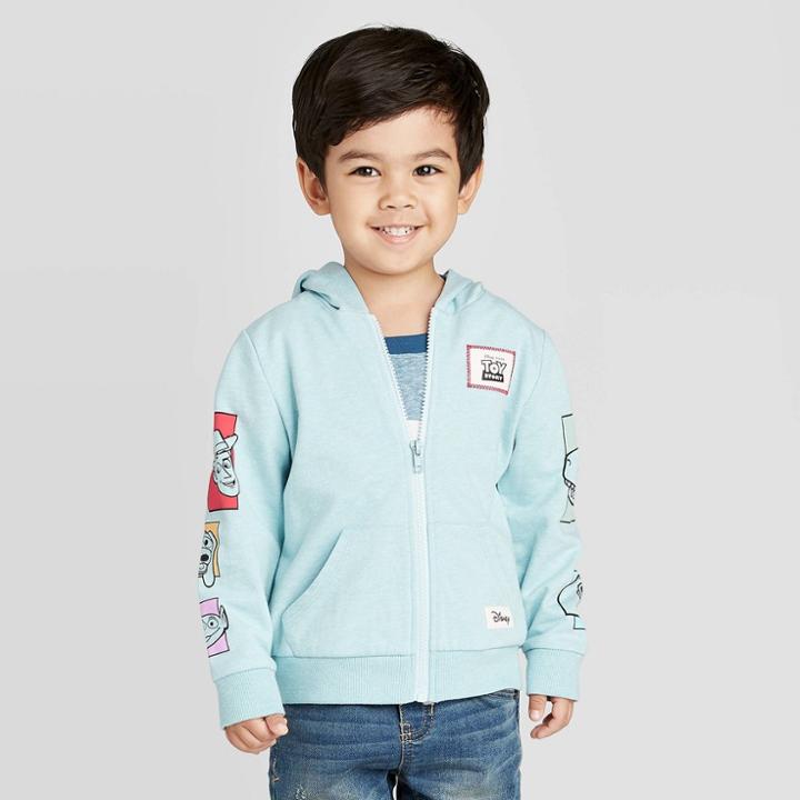 Toddler Boys' Disney Toy Story Sweatshirt - Light Blue 3t -disney
