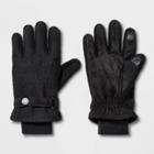 Men's Touch Tech Thinsulate Lined Qulited Snap Gloves - Goodfellow & Co Gray