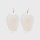 Day Disc Shell Drop Earrings - A New Day White