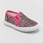 Toddler Girls' Madigan Slip On Glitter Sneakers With Glitter - Cat & Jack 5,