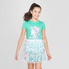 Girls' Short Sleeve Graphic Unicorn T-shirt - Cat & Jack Green