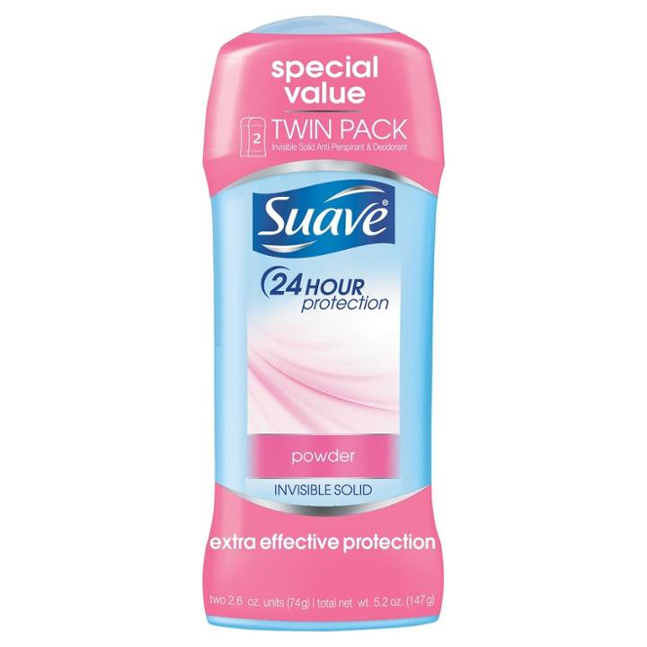 Suave Antiperspirant Deodorant Powder Twin Pack