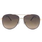 Fantas-eyes, Inc. Women's Aviator Sunglasses - Gold, Brown