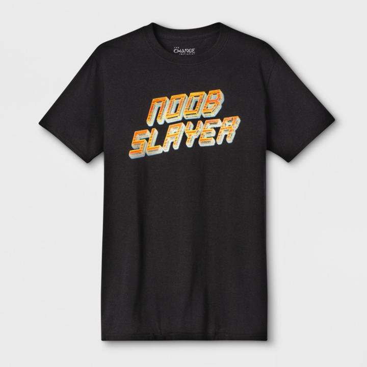 Target Men's Short Sleeve Noob Slayer Crew Graphic T-shirt - Black