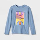 Boys' Vintage Basketball Long Sleeve Graphic T-shirt - Cat & Jack Blue