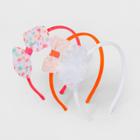 Toddler Girls' 3pk Headband With Bow - Cat & Jack Pink/orange/white