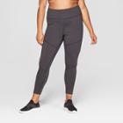 Target Women's Plus Size Performance High-waisted 7/8 Mini Striped Leggings - Joylab Black