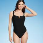 Shade & Shore Women's V-wire One Piece Swimsuit - Shade &