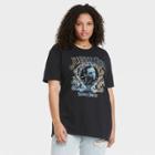 Merch Traffic Women's Plus Size Johnny Cash Short Sleeve Graphic T-shirt - Black