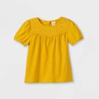 Oshkosh B'gosh Toddler Girls' Eyelet Short Sleeve T-shirt - Yellow