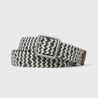 Men's Striped Web Leather Belt - Goodfellow & Co Navy
