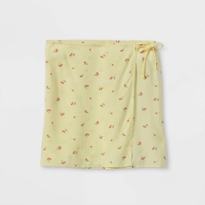 Girls' Printed Wrap Skirt - Art Class Yellow