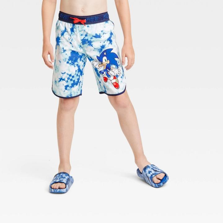 Boys' Sonic The Hedgehog Swim Shorts - White