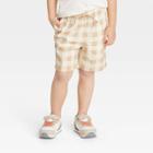 Toddler Boys' Woven Pull-on Shorts - Cat & Jack Beige
